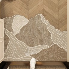 AFAMIC 艾法 可剪裁玄關腳踏墊, 奶咖色, 1個