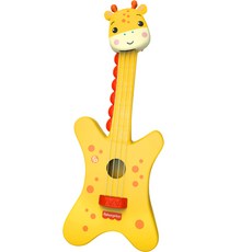 Fisher-Price 長頸鹿烏克麗麗樂器玩具, 混合顏色, 1組