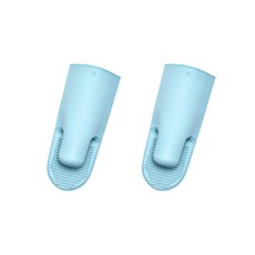 오시겟 防滑隔熱矽膠手套, 天空藍, 2個