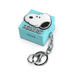 PEANUTS 史努比 查理矽膠耳機殼 Galaxy Buds FE/Buds 2 Pro/Buds 2/Pro/Live, 單品, 薄荷藍