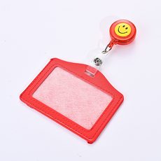 Goemse 橫式員工卡套 名牌 5.4 x 8.5 cm, 3個, 紅色