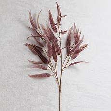 리버그린 올리브잎 가지 조화, 네츄럴버건디, 1개