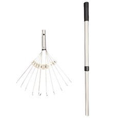 Clean Mate 鍍鉻二段式清潔耙, 1個, 混合色