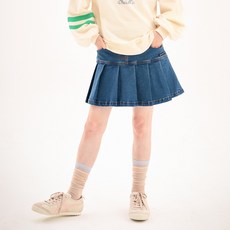 Jelistudio 女童Joy丹寧百褶褲裙