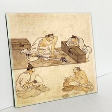 TDP 名畫磁磚 E6 金弘道 切菸草