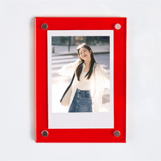 Sun&Dream 彩色壓克力磁吸式迷你相框 直角, 1個, 紅色