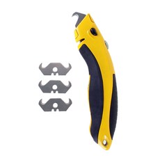 BARO SPORTS 高爾夫握把更換鉤刀, 黃色 + 黑色, 1個