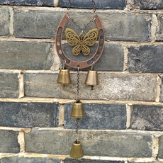 트레오바 집 정원 장식 벽걸이 철 복고풍 나비 말굽 네 종 2p