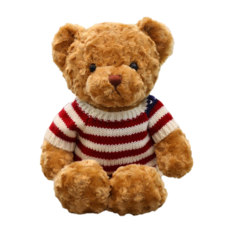 泰迪熊娃娃, 條紋衣 棕色