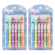 Sanrio 三麗鷗 Spenggle 6色螢光筆, 2組, 多色