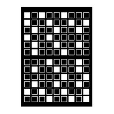 환타스틱스 반짝이 글라스 작은사각타일 스티커 HP-8102, 혼합색상