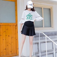 라볼페 임산부 플리츠 A 스커트