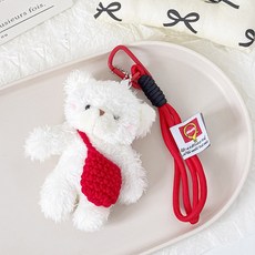 끄레앙 폭신폭신 가방맨 곰돌이 가방장식 키링 AB313