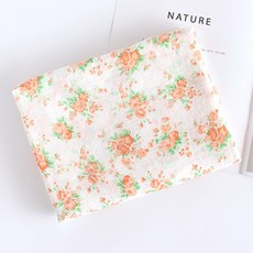 Lily Fabric 安琪拉玫瑰 亞麻生物水洗 21支布料, 橘色, 1個