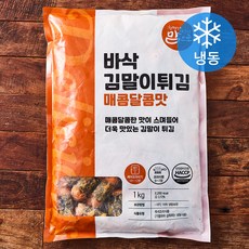 맘으로 바삭김말이튀김 매콤달콤맛 (냉동), 1kg, 1개