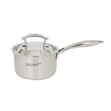 Kitchen-Art Galaxy7電磁爐適用不鏽鋼單柄湯鍋, 16cm, 單色