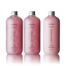 FIT YOUR SKIN 彈潤洗髮精 500ml x 2入 + 潤髮乳 500ml, 1套