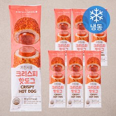키친서울 크리스피 핫도그 (냉동), 80g, 1개입, 7개