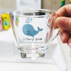 附把手燒酒杯組, 1套, 鯨魚