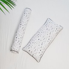 아띠블랑 아동용 코튼 와이드 베개커버 2p + 속통 + 바디필로우 세트, 디노월드