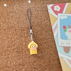 도림 웃긴 야채 미니 자동차 키링, 1개, 옥수수