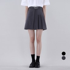 Awesome Around 女款腰帶打褶短裙