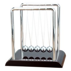 Eumes 居家裝飾 鐘擺運動 桌面擺飾, 銀色, 1個