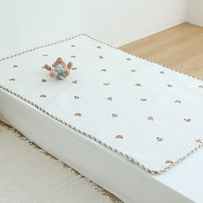 asomn 嬰幼兒用涼感Duraron夏季基本款涼墊, 小熊, 1個