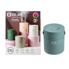 드림월드 휴대용 미니 가습기, GXZ-J628, 그린