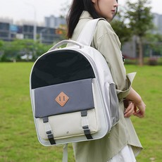 DING DONG PET 寵物And Chic後背包, 灰色