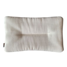 HWAMO BABY 嬰兒柔軟紗布網眼幼兒扁枕, 米色