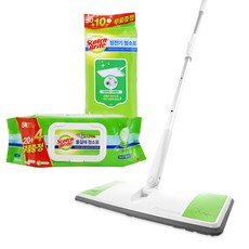 3M 百利 全觸式拖把 L號+一般型靜電清潔布 40入+紙巾 24入, 1組