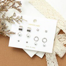 日常造型耳環 6款 各2入