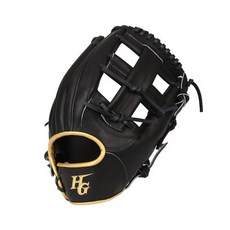 HI-GOLD HL205MBGIF001 適用於 J Steer 隱藏內野手的剛性 Nioka 網絡手套右手, 黑色+金色