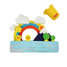 LET'S TOY LED 彩虹黃色DUCK沐浴玩具, 混合顏色, 1個