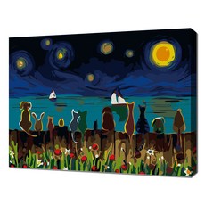 Ecosol 自繪動物星夜 30 x 40cm, 混色