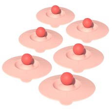 BERinG 矽膠簡易碗蓋 6入, 混合顏色, 6個