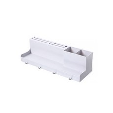 블룸엣홈 다용도 주방 벽걸이 정리선반, 그레이, 1개
