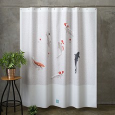 OneSevenNine 布料浴簾, 舒適池塘, 1個