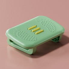 맙소샵 가정용 사무용 돌돌이 지압 발받침대 HR2574, 그린