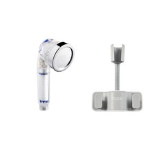 MONACO OLIVE 三重過濾蓮蓬頭 + Deli蓮蓬頭支架, 1個, 灰色