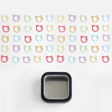 yarna 고양이 걸이형 단수링 50p + 케이스 세트, 랜덤발송(고양이 단수링), 1세트