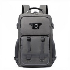 輕便旅行拉桿後揹包, 灰色