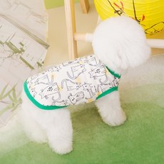 Coco studio 寵物Nero無袖上衣, 綠色, 1個