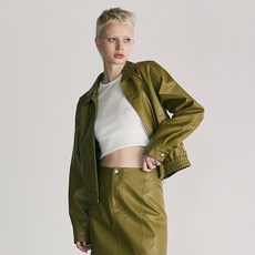 ORDINARY HOLIDAY 女款皮革短版夾克 W7C24RIJP103