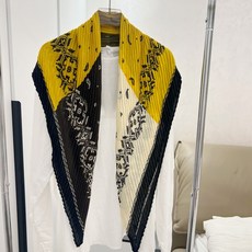 알로데 에센셜 헤링본 숄 페이크 가디건