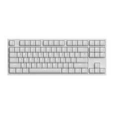 COX LP PBT 電競機械式有線無數字鍵盤, 白色, CK87 SLIM, 青軸