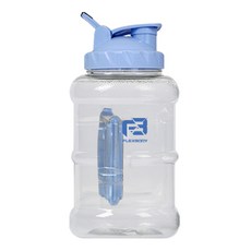 FLEXBODY 大容量攜帶型水壺, 透明藍色, 1.5L, 1個
