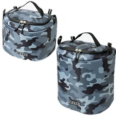 LIBERO Camden D-pack 保冷袋 2件組, 黑灰色 + 黑灰色