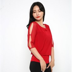 dancedome Mall 貝殼T恤 LDT25900, 紅色